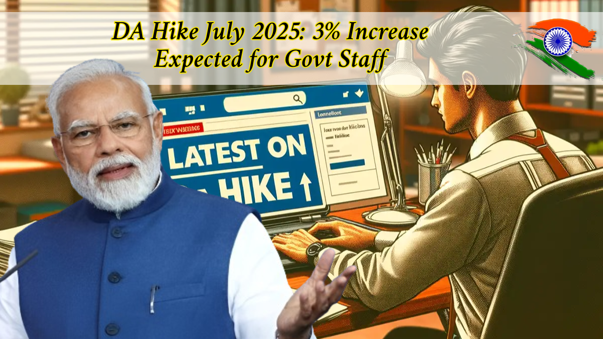DA Hike July 2025: 3% Increase Expected for Govt Staff
